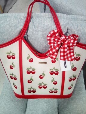 Steve Madden's Large Cherry Tote Bag